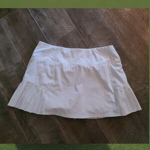Mondetta White Pleated Tennis Skort